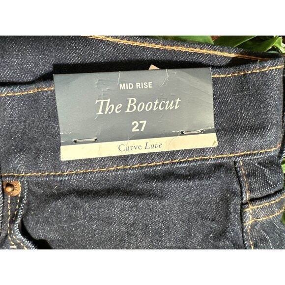 Abercrombie and Fitch The Bootcut Mid-Rise Jeans CURVE LOVE Size 27 NWT - Picture 4 of 7
